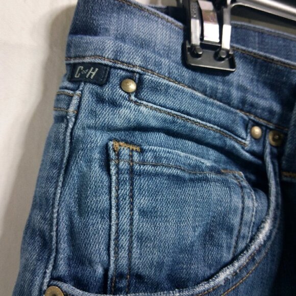 C of H Women's Button Straight Leg Blue Jeans - Picture 5 of 12